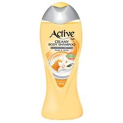 اکتیوشامپو بدن کرمی وانیل وعسل400گ